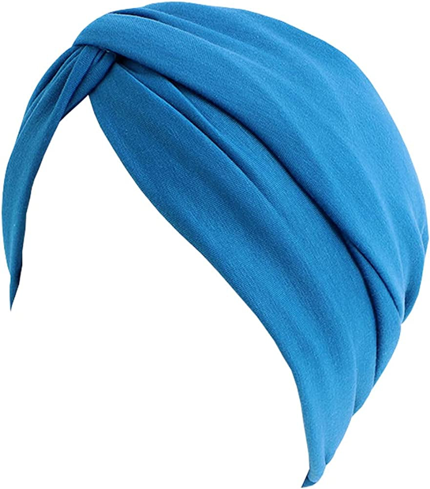 Beauty YFJH Chemo Sleep Turban Headwear Scarf Beanie Cap Hat for Cancer Patient Hair Loss Apparel & Accessories > Clothing Accessories > Headwear beauty YFJH Teal
