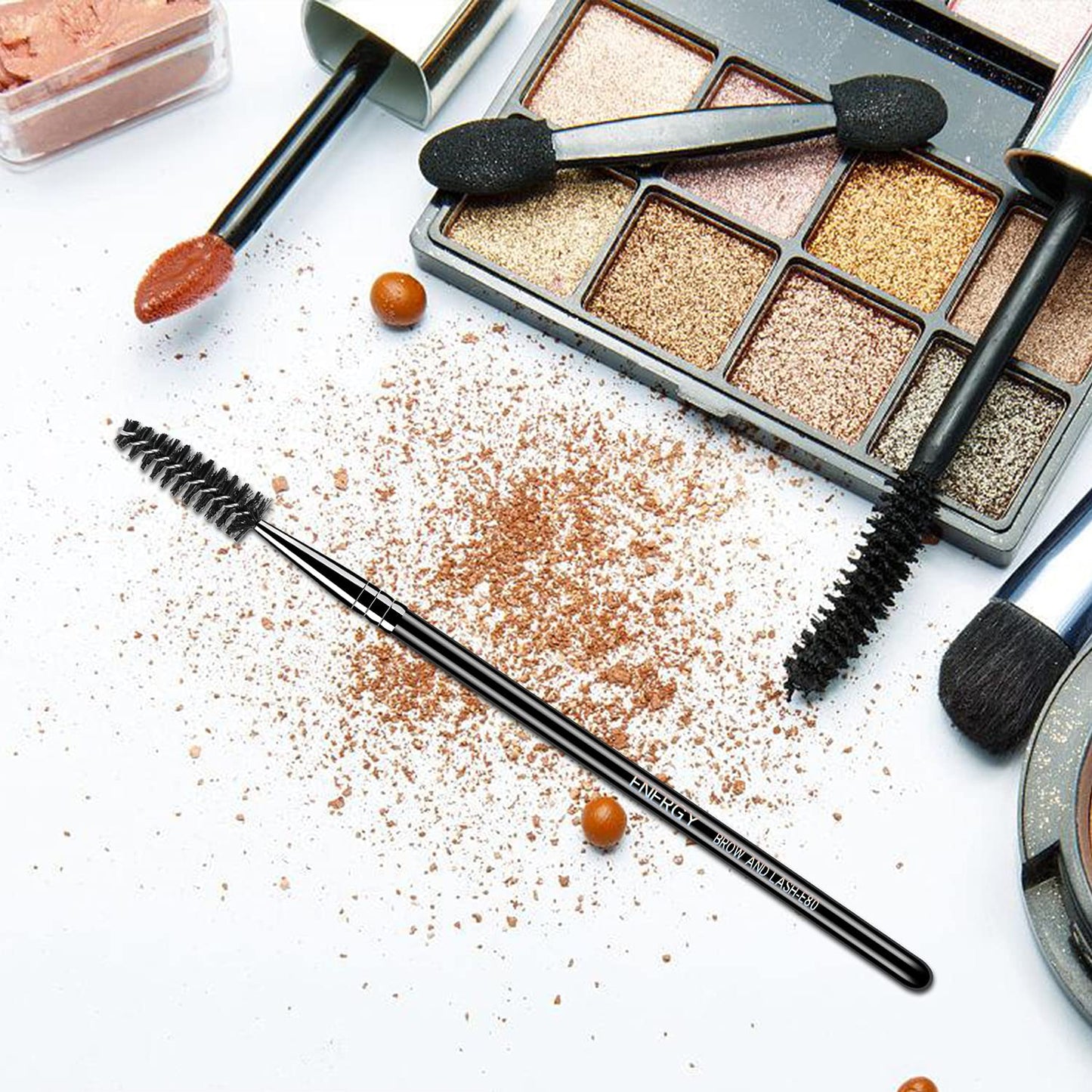 ENERGY Spoolie Brush E80 Makeup Eyebrow Brush Mascara Eyelash Makeup Brush Tool for Brow Powders Waxes Gels and Blends, Black Health & Beauty > Personal Care > Cosmetics > Cosmetic Tools > Makeup Tools ENERGY