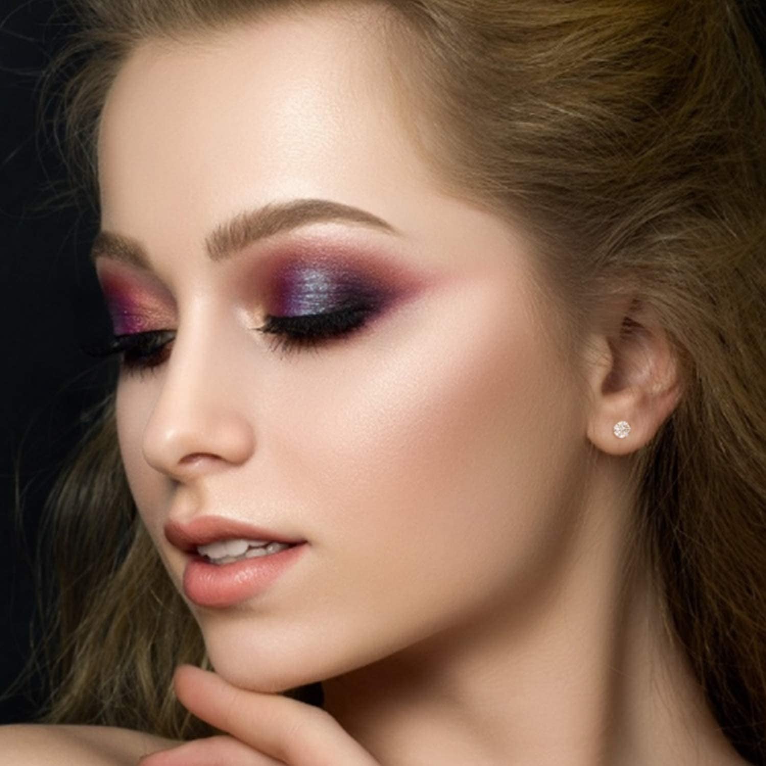 Cubic Zirconia Hypoallergenic Stud Earrings for Women Men Girls Statement Cartilage Fashion Surgical Steel Helix Earrings 5 Pairs Apparel & Accessories > Jewelry > Earrings Ayr