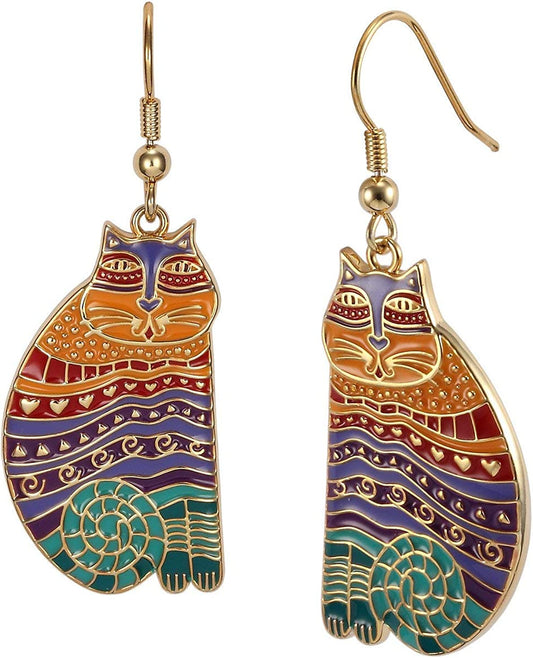 Laurel Burch Jewelry Rainbow Cats Earrings Apparel & Accessories > Jewelry > Earrings Laurel Burch Jewelry