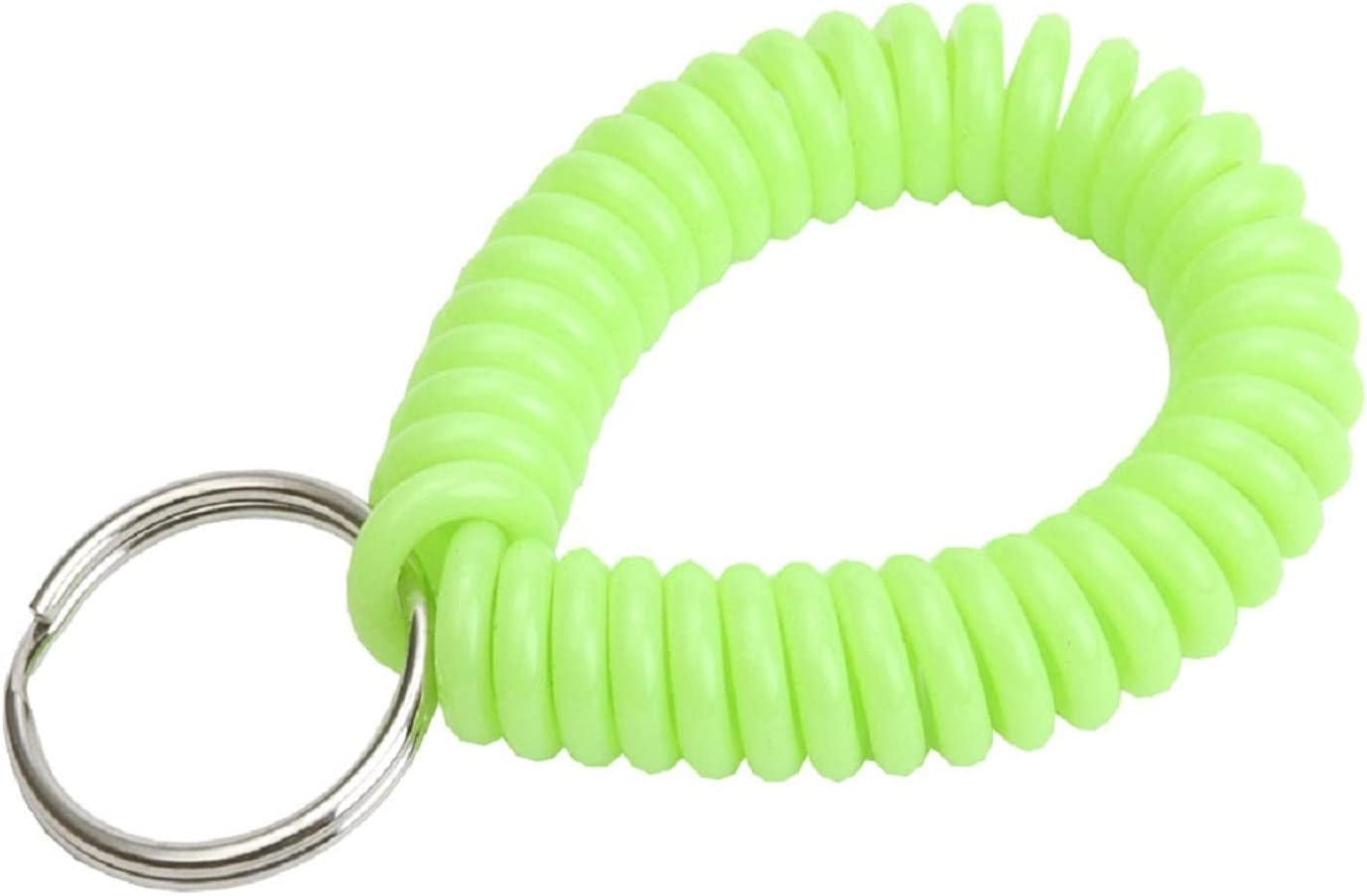 Lucky Line 2” Diameter Spiral Wrist Coil with Steel Key Ring, Flexible Wrist Band Key Chain Bracelet, Stretches to 12”, Purple 1 PK (410651) Apparel & Accessories > Jewelry > Bracelets Lucky Line Neon Green 1 Piece
