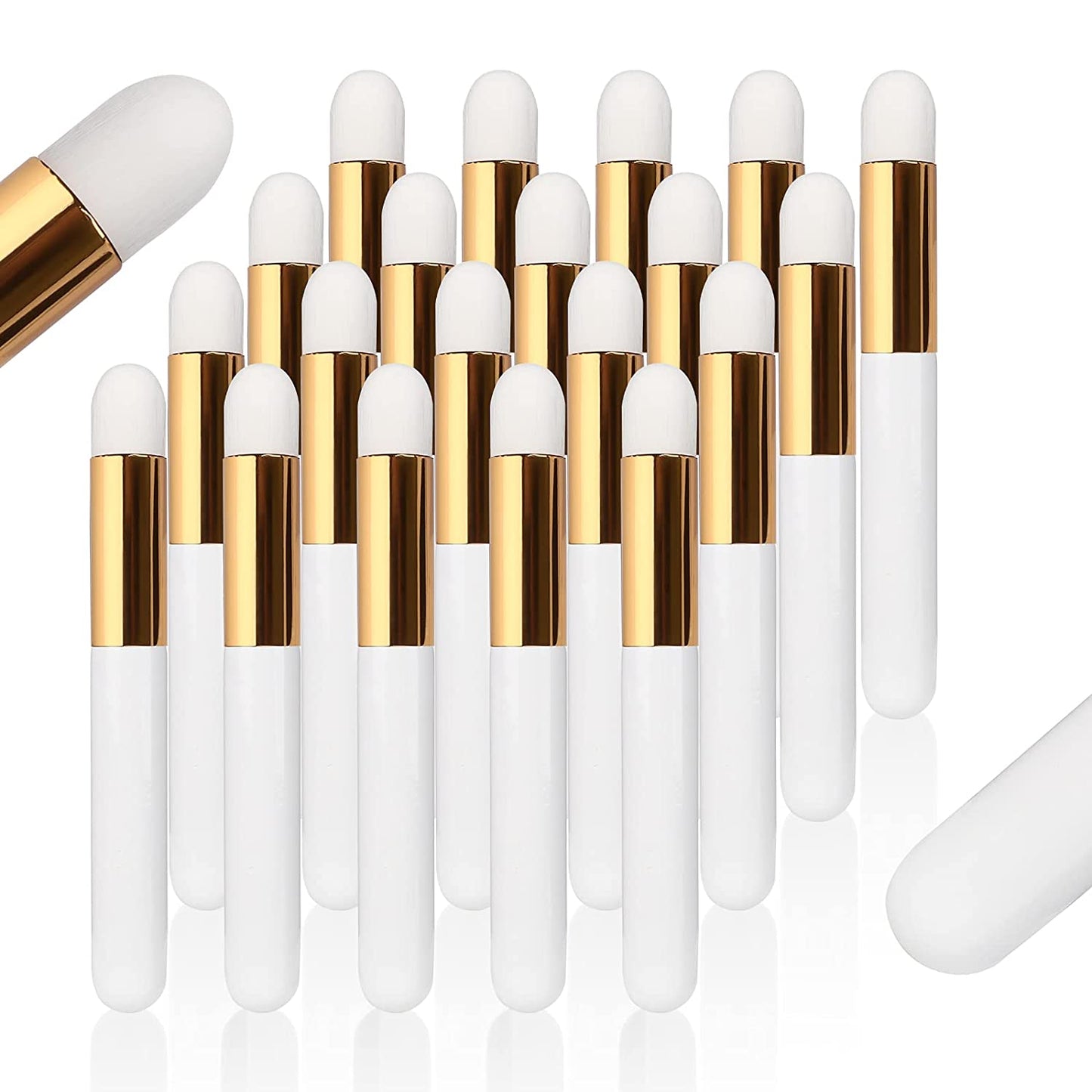 BEYELIAN 20 Pcs Lash Shampoo Brushes Set, Eyelash Extension Cleanser Brush, Blackhead Remover Brush, Nose Pore Deep Cleaning Brush, Soft and Comfortable Facial Makeup Remover Tools Black Health & Beauty > Personal Care > Cosmetics > Cosmetic Tools > Makeup Tools BEYELIAN Brushes-White