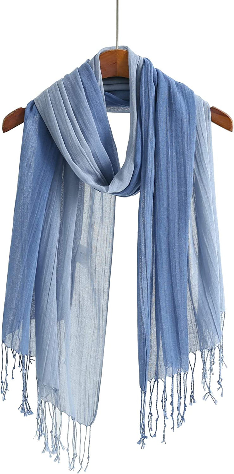 Jeelow Cotton Feel Scarf Shawl Wrap Soft Lightweight Scarves and Wraps for Men Women Apparel & Accessories > Clothing Accessories > Scarves & Shawls Jeelow
