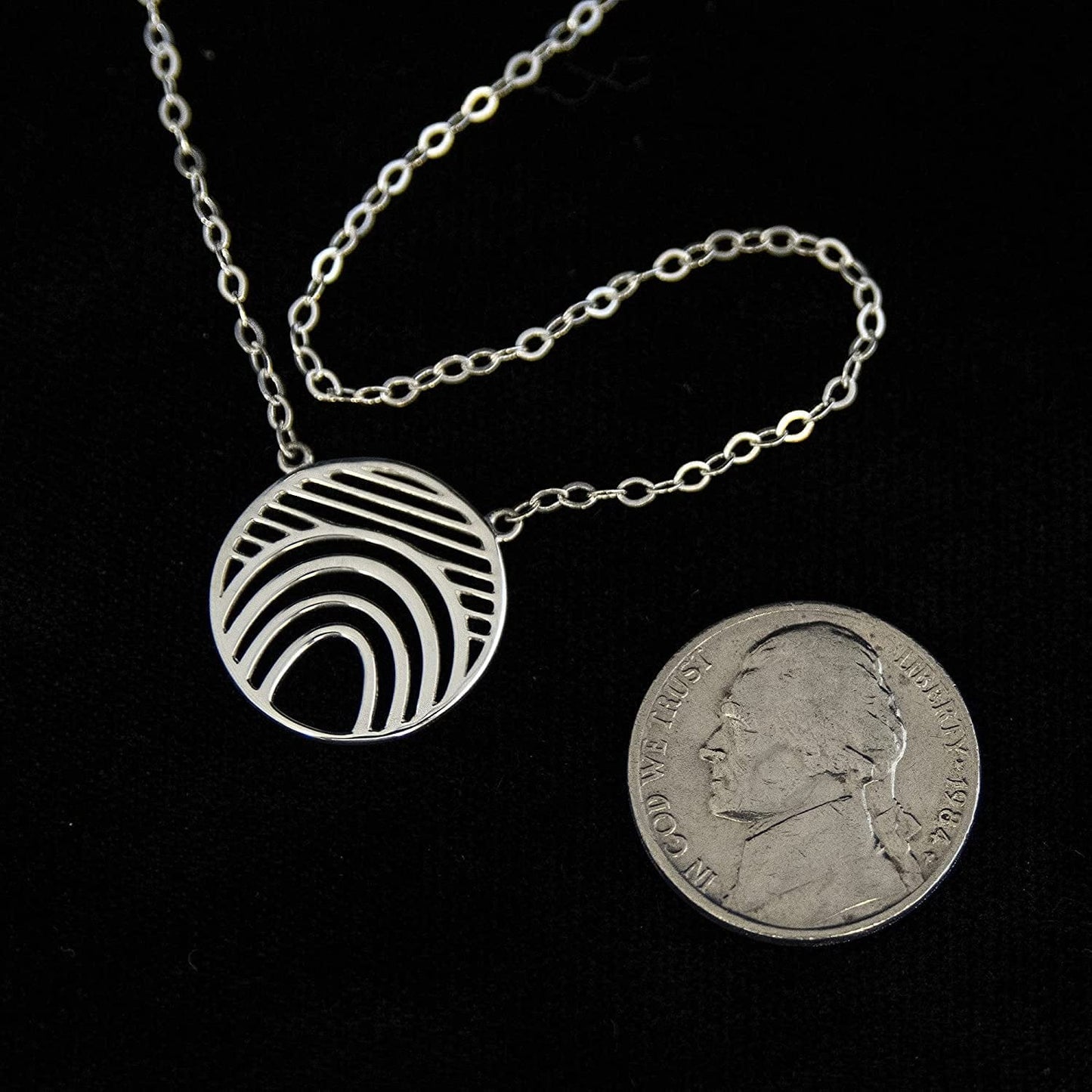 EFYTAL Inspirational Gifts, 925 Sterling Silver Hope Linear Necklace, Geometric Pendant Jewelry for Women, Motivational Gifts for Her, Encouragement