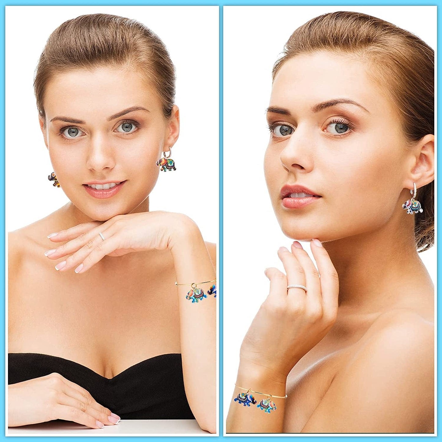 Elephant Charms Elephant Bracelet Charms Elephant Pendant Charms for Jewelry Making Earring DIY Keychain