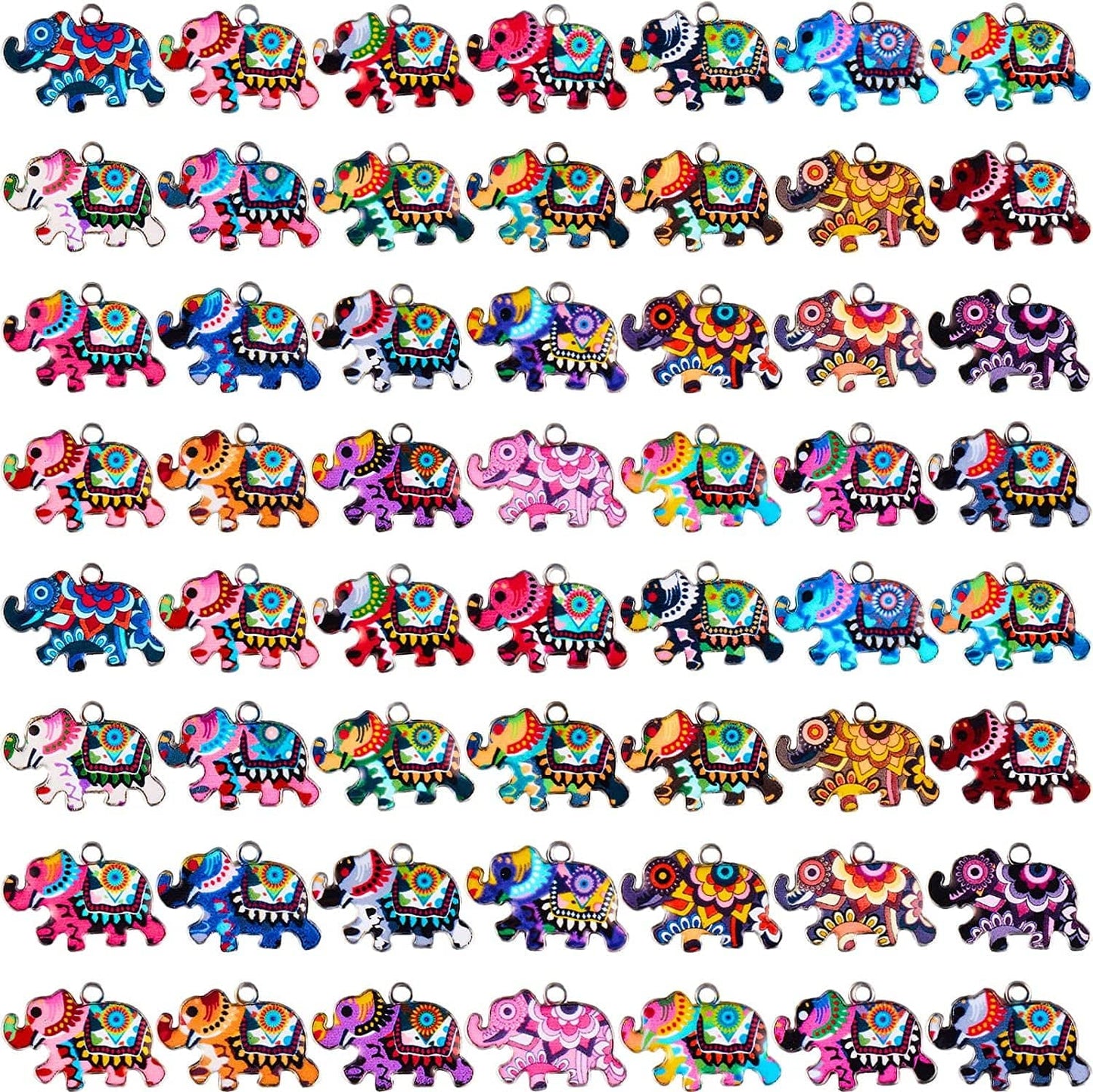 Elephant Charms Elephant Bracelet Charms Elephant Pendant Charms for Jewelry Making Earring DIY Keychain 56