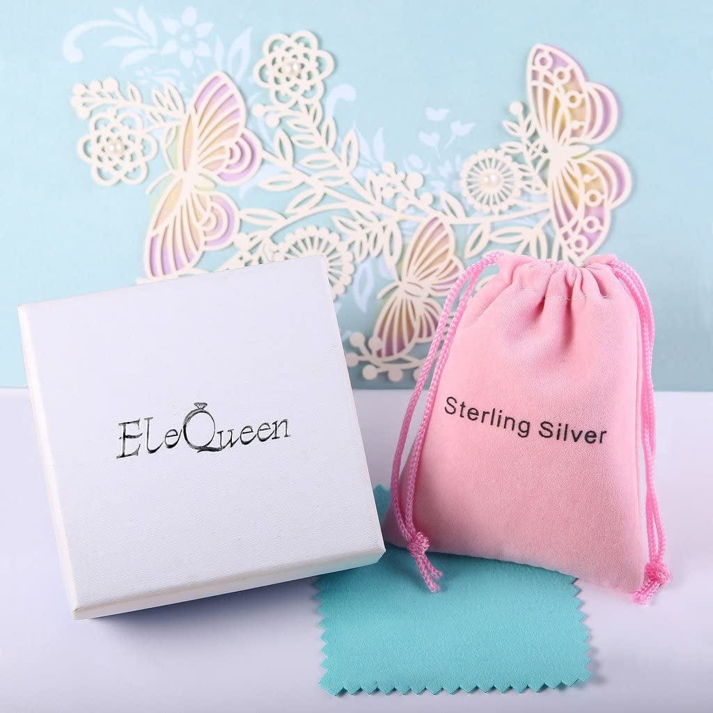 Elequeen 925 Sterling Silver Cz"Courageous Heart" Inspired Hook Drop Earrings Made with Austrian Crystals