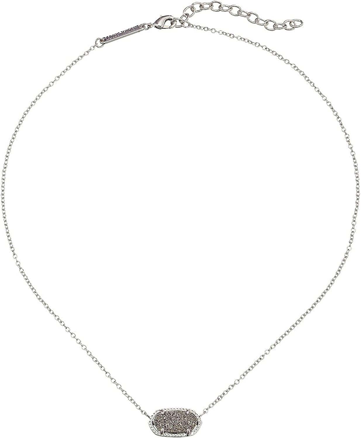 Elisa Pendant Necklace for Women, Fashion Jewelry, 14K Gold-Plated Indigo Blue Drusy