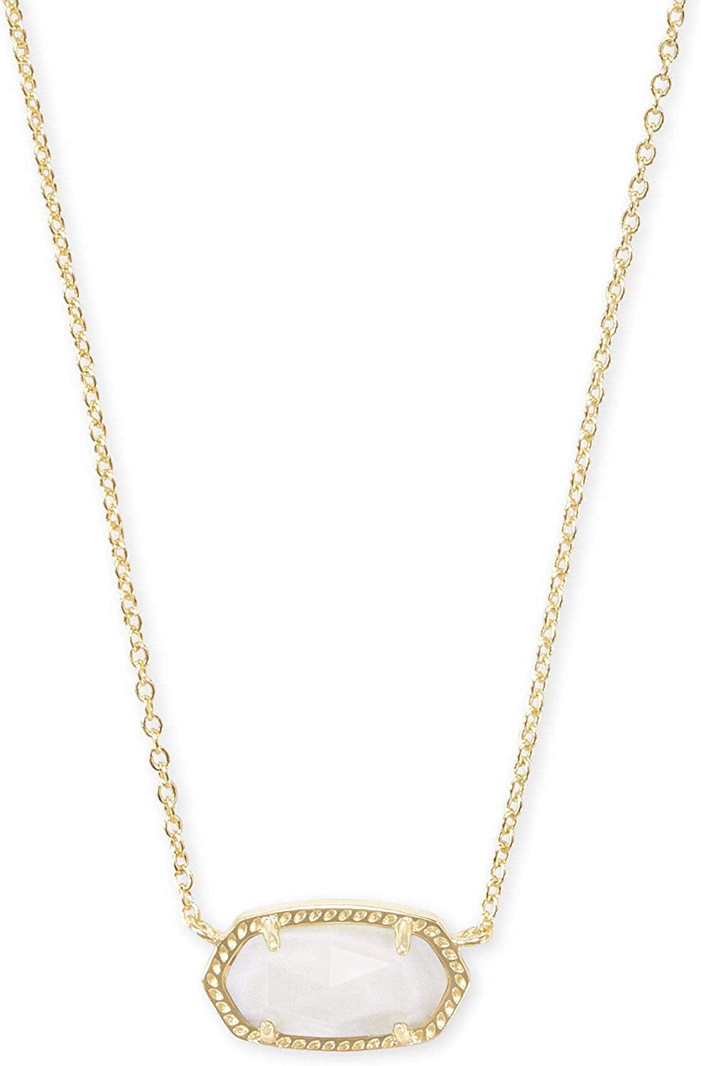 Elisa Pendant Necklace for Women, Fashion Jewelry, 14K Gold-Plated GOLD - WHITE MOTHER OF PEARL