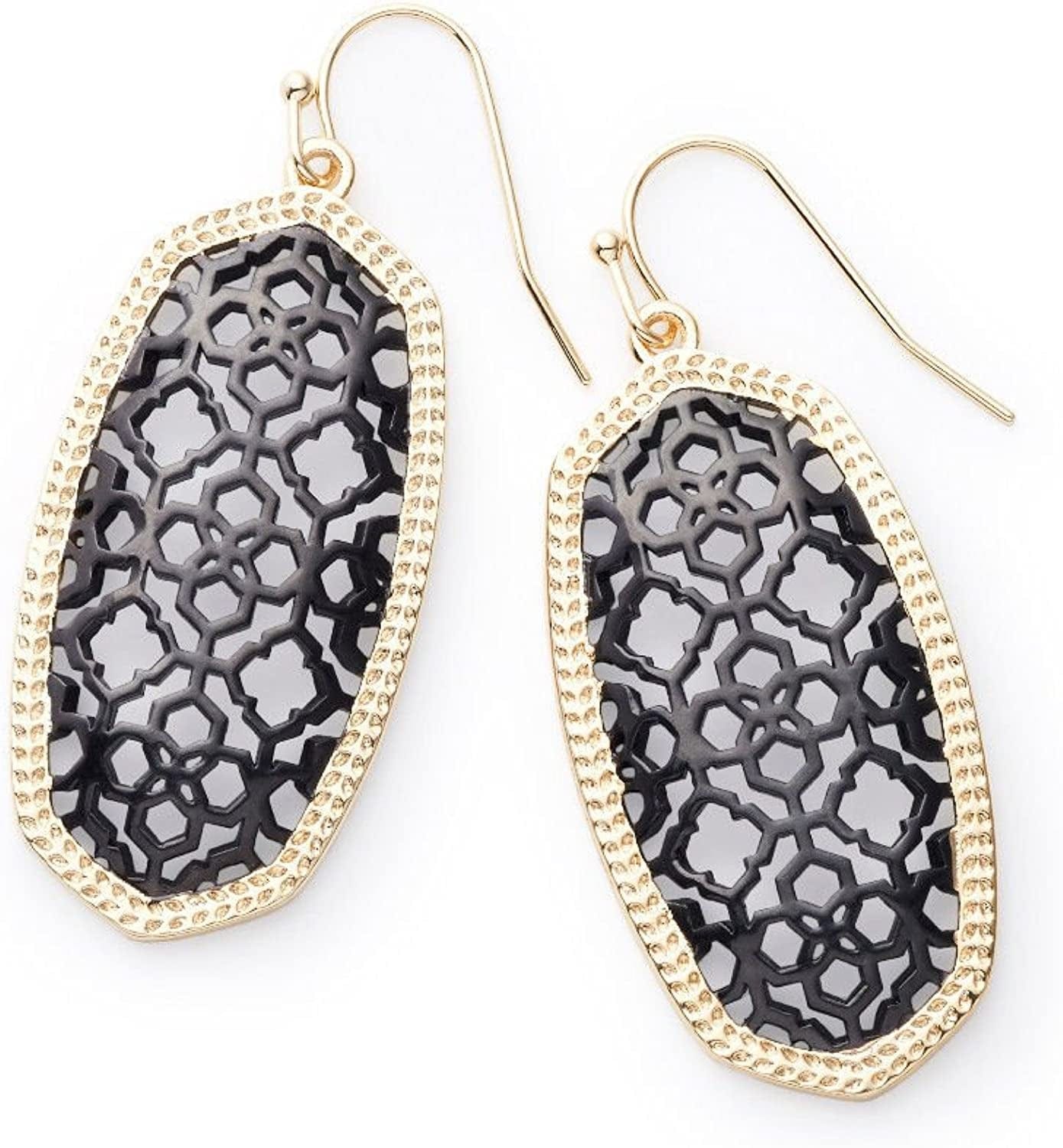 Elle Drop Earrings for Women GOLD - FILIGREE MIX
