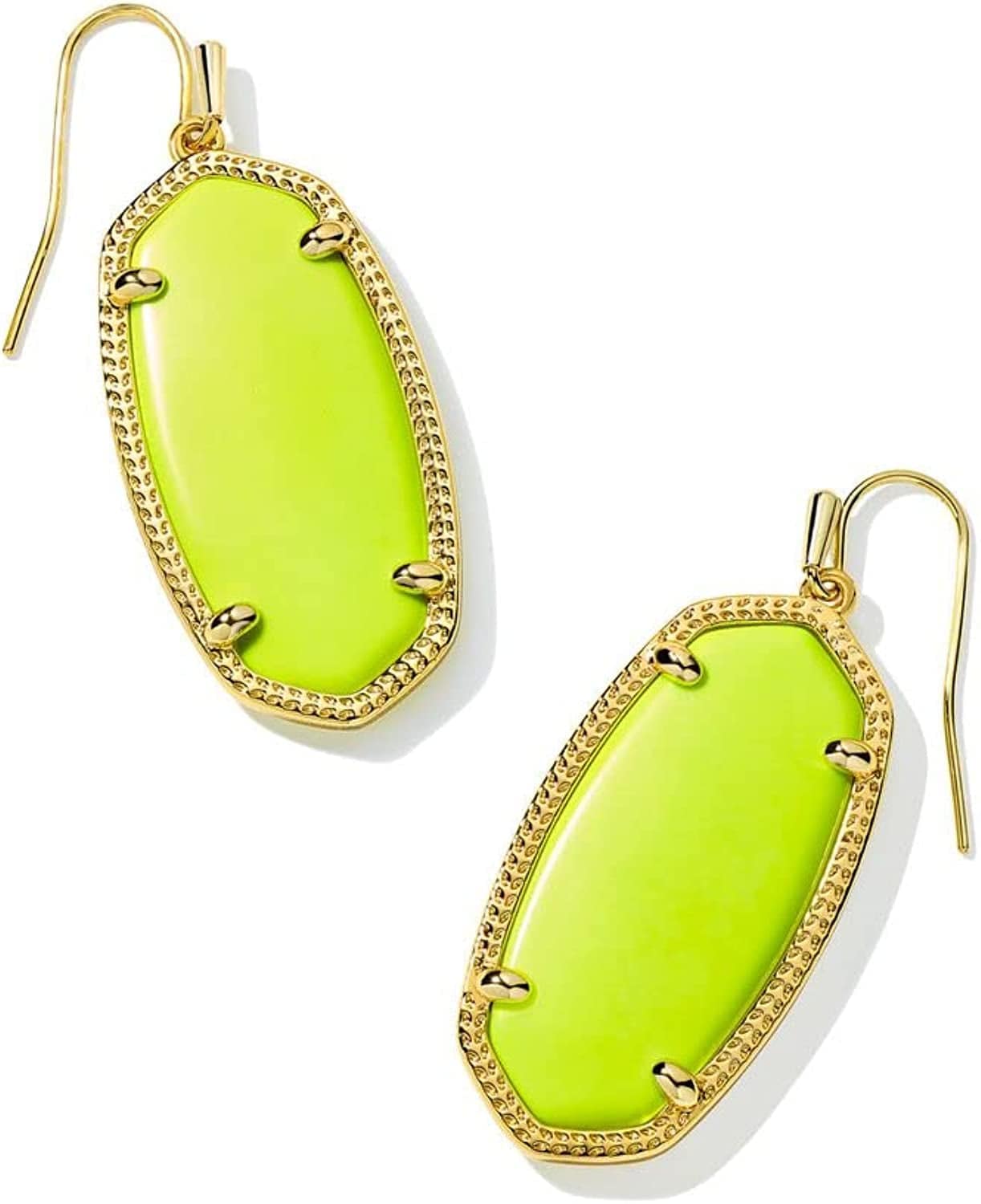 Elle Drop Earrings for Women GOLD - NEON YELLOW