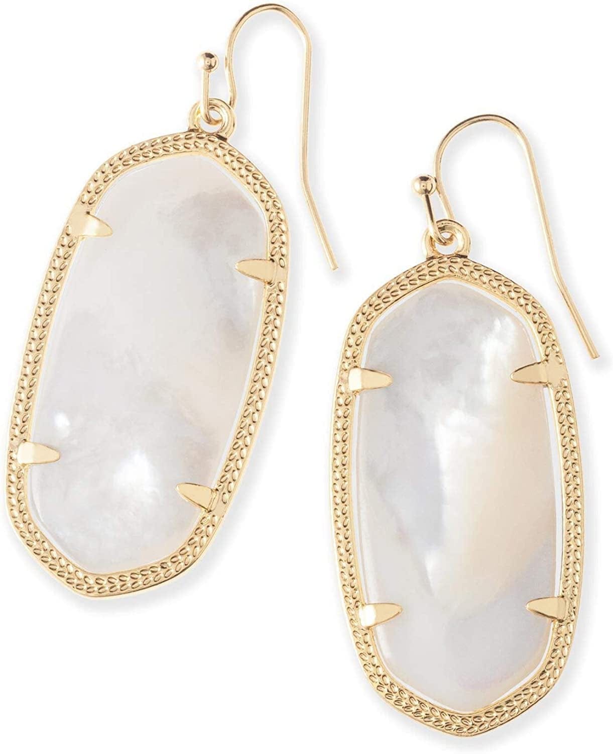 Elle Drop Earrings for Women GOLD - IVORY MOTHER OF PEARL