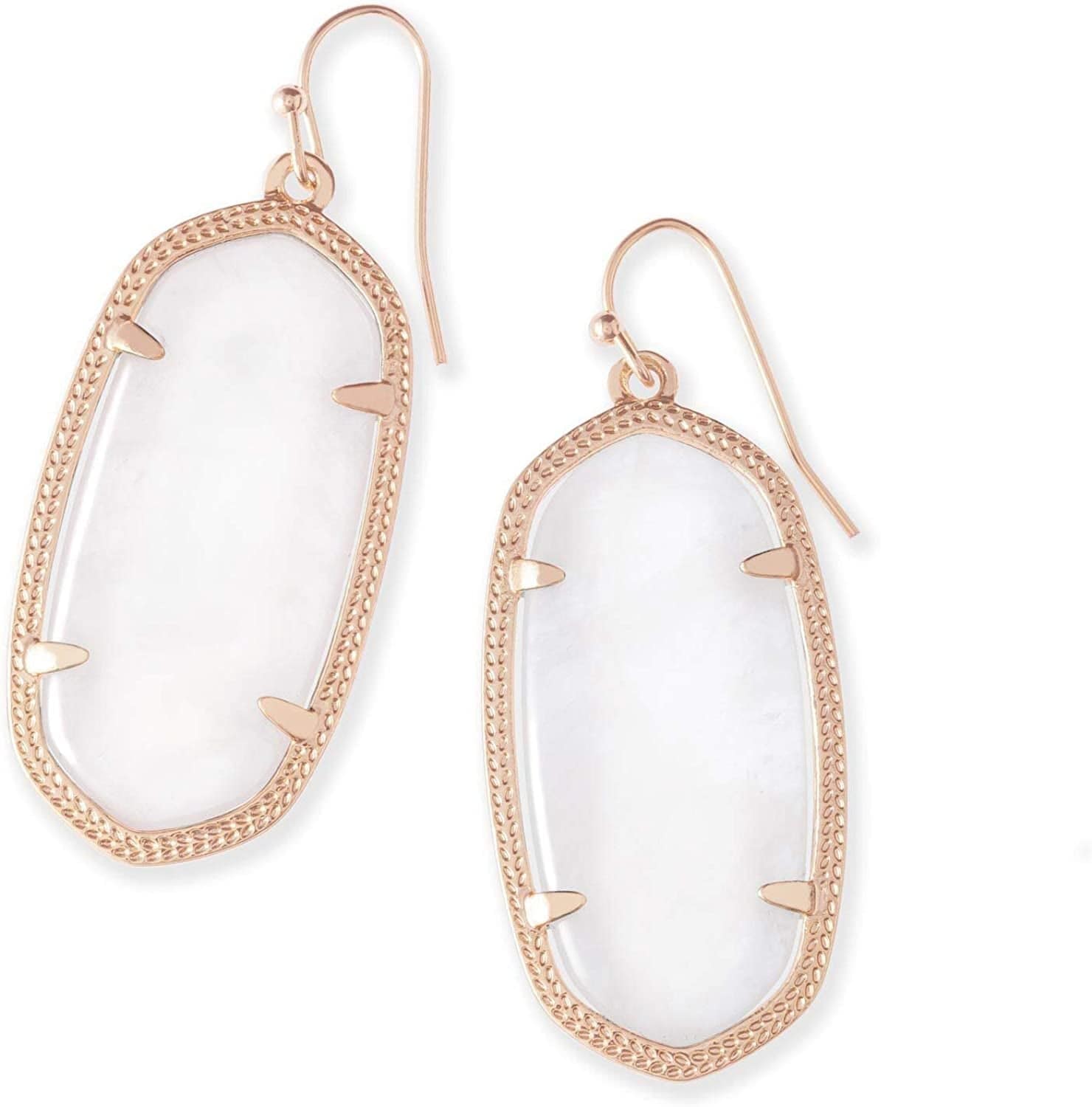 Elle Drop Earrings for Women ROSE GOLD - IVORY MOTHER OF PEARL