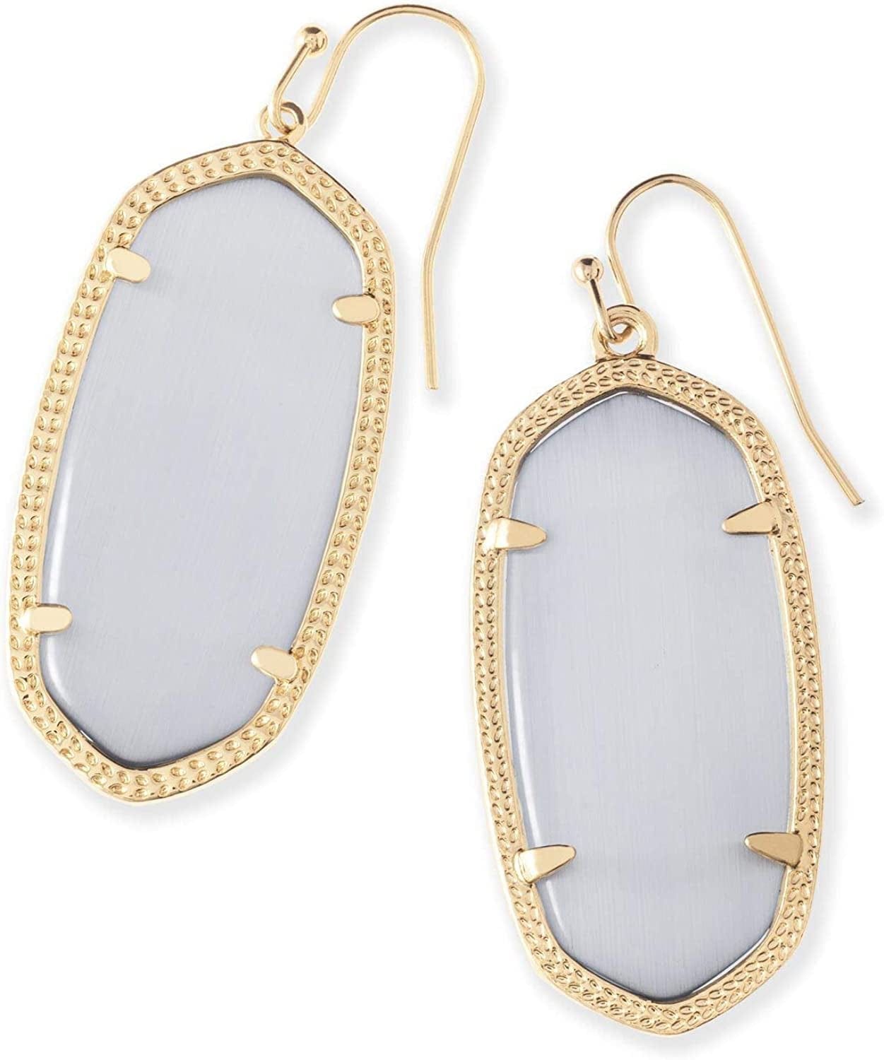 Elle Drop Earrings for Women GOLD - SLATE CATS EYE