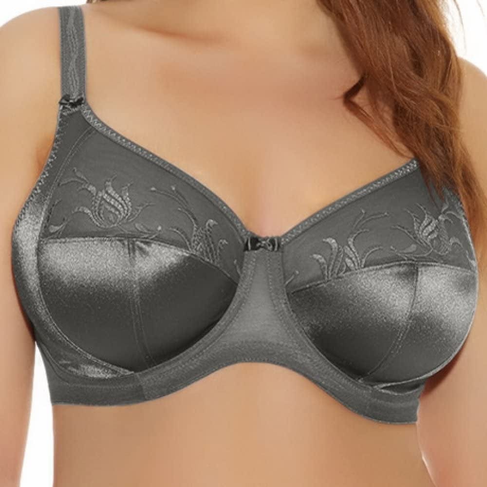 Elomi Women'S Caitlyn Underwire Side-Support Bra Anthracite / 36HH (UK)
