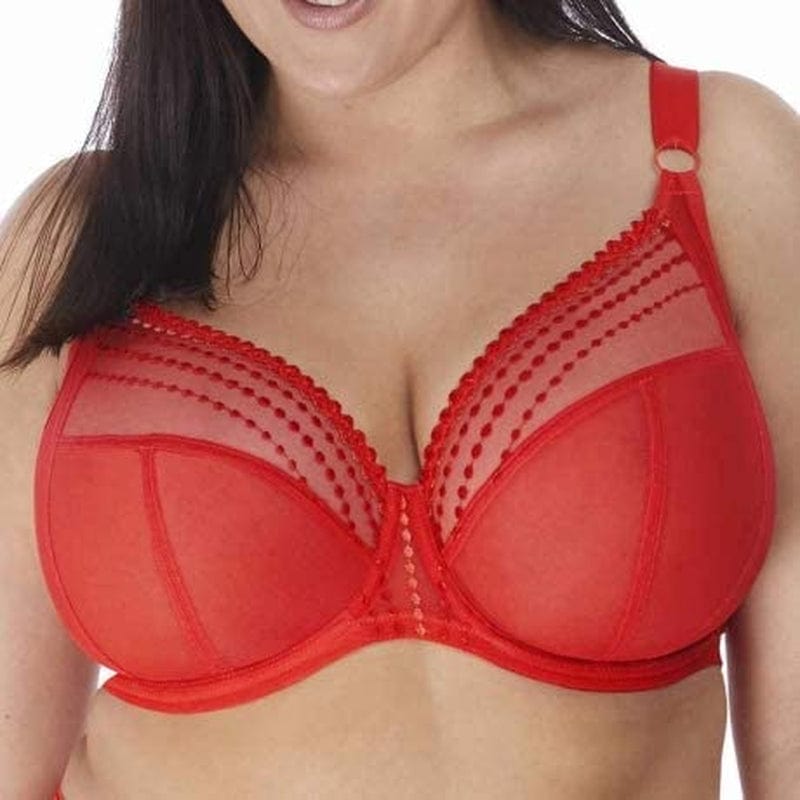 Elomi Women'S Matilda Unlined Plunge Underwire Bra with J-Hook Chili / Matilda Unlined Plunge Underwire Bra With J-hook / 40F