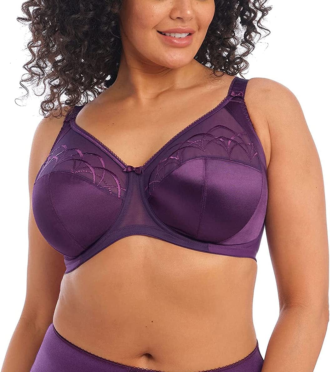 Elomi Women'S plus Size Cate Underwire Full Cup Banded Bra Plum / Cate Underwire Full Cup Banded Bra / 42J