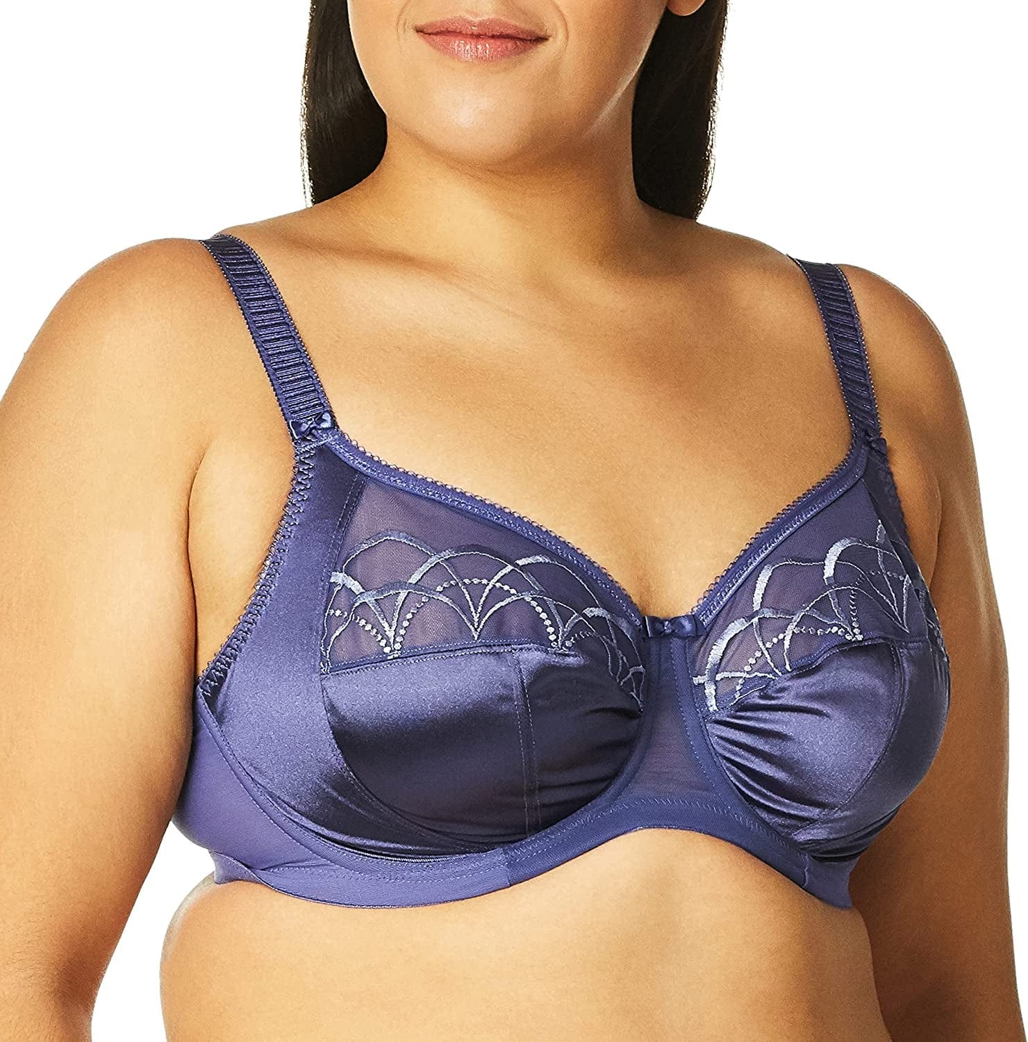 Elomi Women'S plus Size Cate Underwire Full Cup Banded Bra Denim / Cate Underwire Full Cup Banded Bra / 34HH