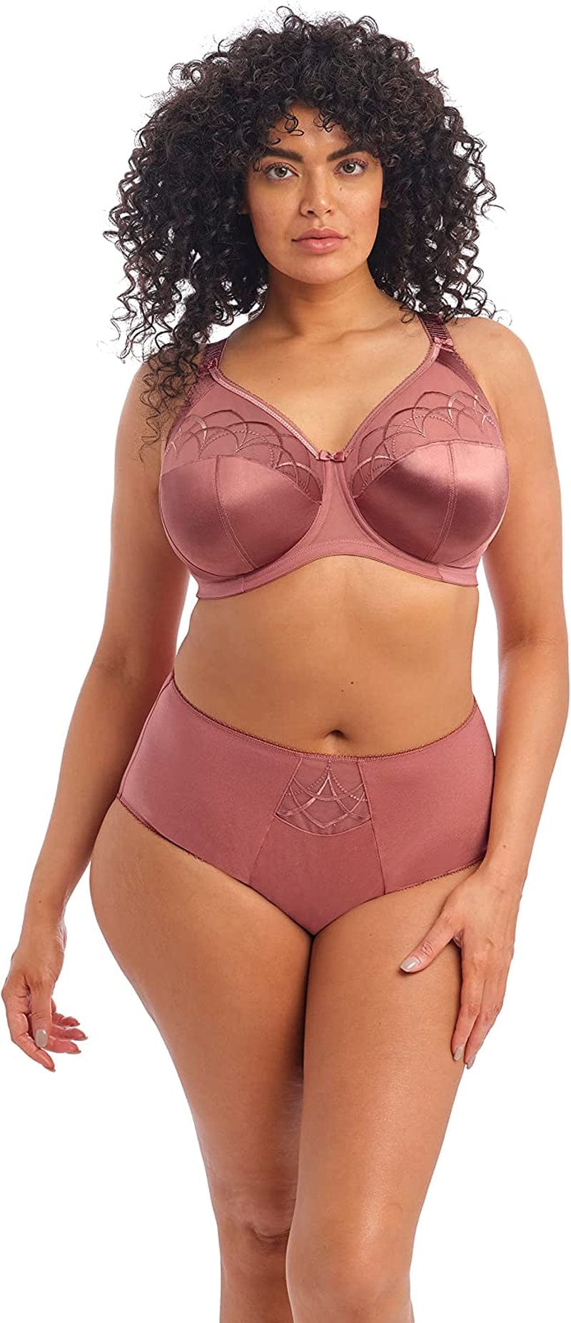 Elomi Women'S plus Size Cate Underwire Full Cup Banded Bra Rosewood / Cate Underwire Full Cup Banded Bra / 46FF