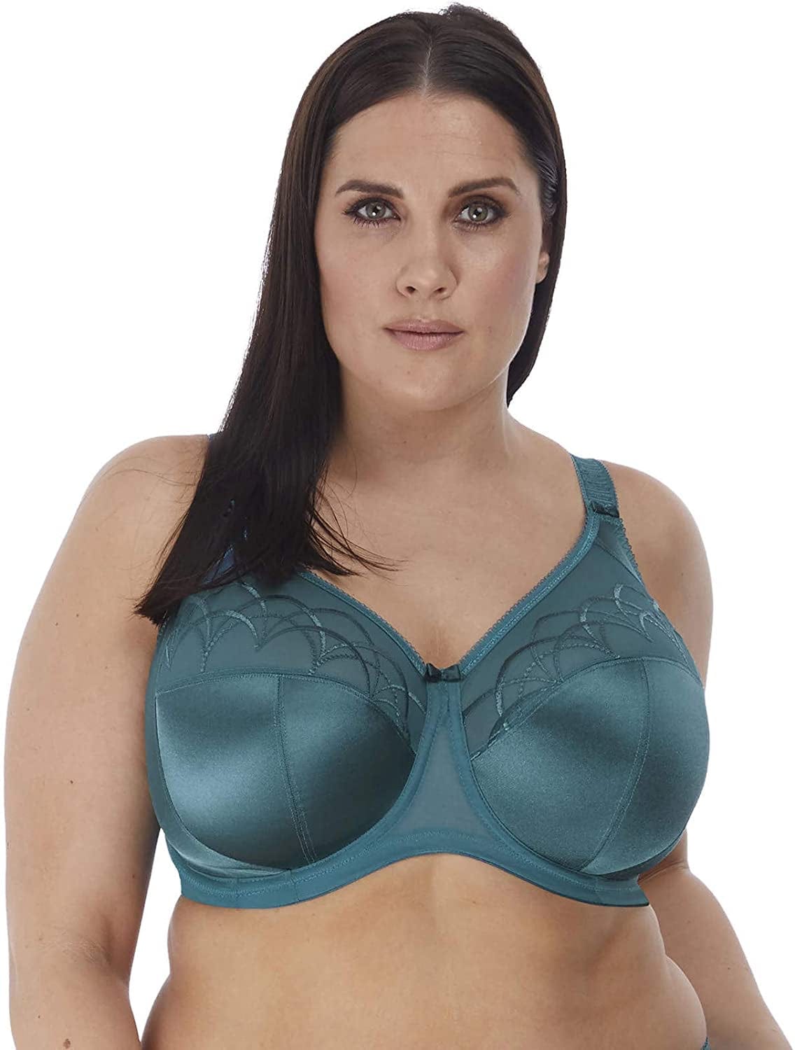 Elomi Women'S plus Size Cate Underwire Full Cup Banded Bra Teal / Cate Underwire Full Cup Banded Bra / 34E