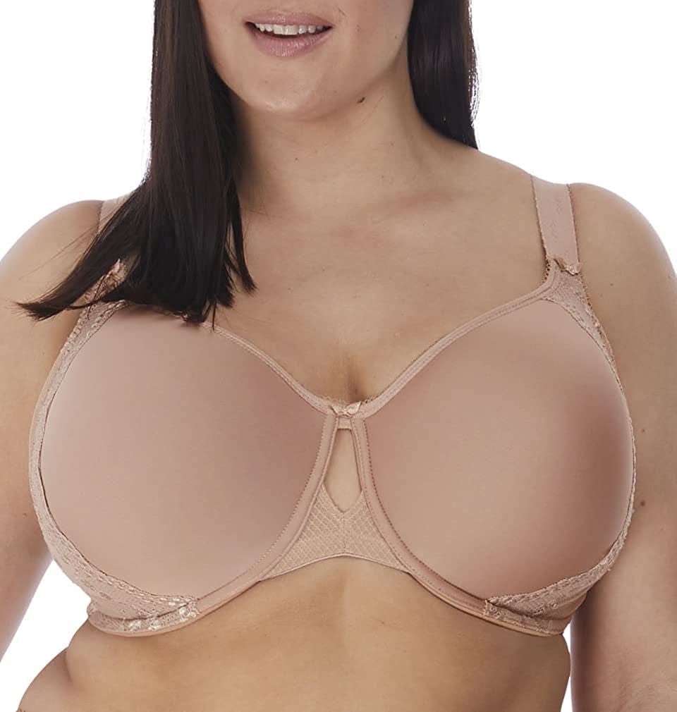 Elomi Women'S plus Size Charley T-Shirt Seamless Breathable Spacer Underwire Bra Fawn / 38GG