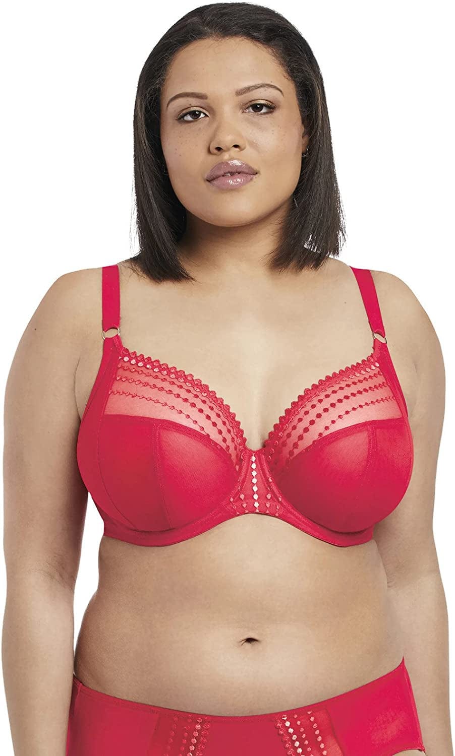 Elomi Women'S plus Size Matilda Plunge Bra with J-Hook Flame / 44DD