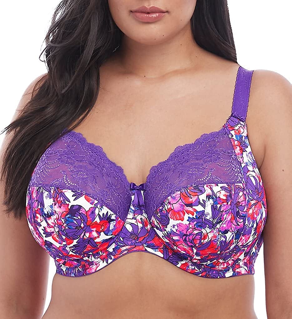 Elomi Women'S plus Size Morgan Banded Underwire Stretch Lace Bra Carnival / 44G