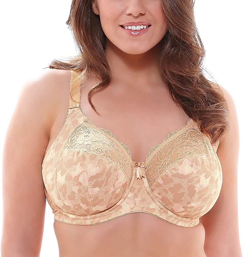 Elomi Women'S plus Size Morgan Banded Underwire Stretch Lace Bra Toasted Almond / 38DD