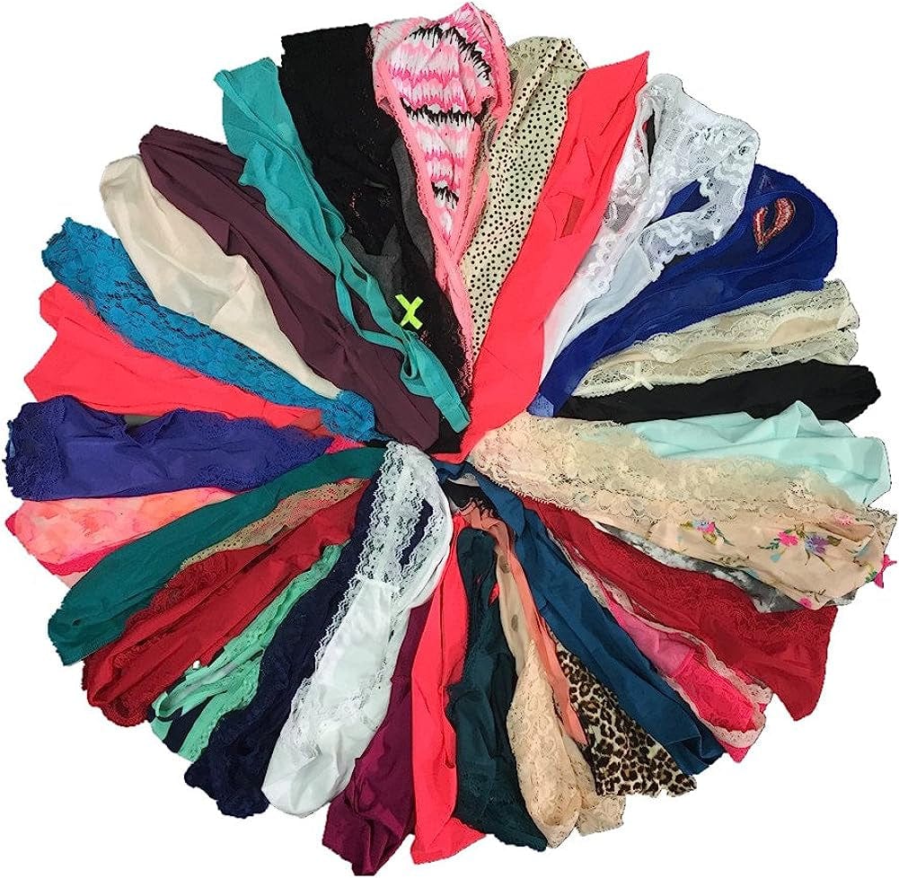 EMBEK Variety of Womens Underwear Pack T-Back Thong Bikini Hipster Briefs Cotton Lace Panties 20 Pcs / X-Small