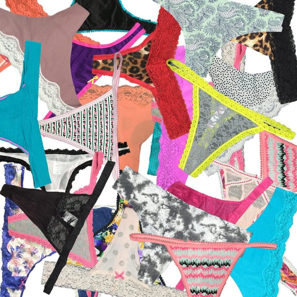 EMBEK Variety of Womens Underwear Pack T-Back Thong Bikini Hipster Briefs Cotton Lace Panties