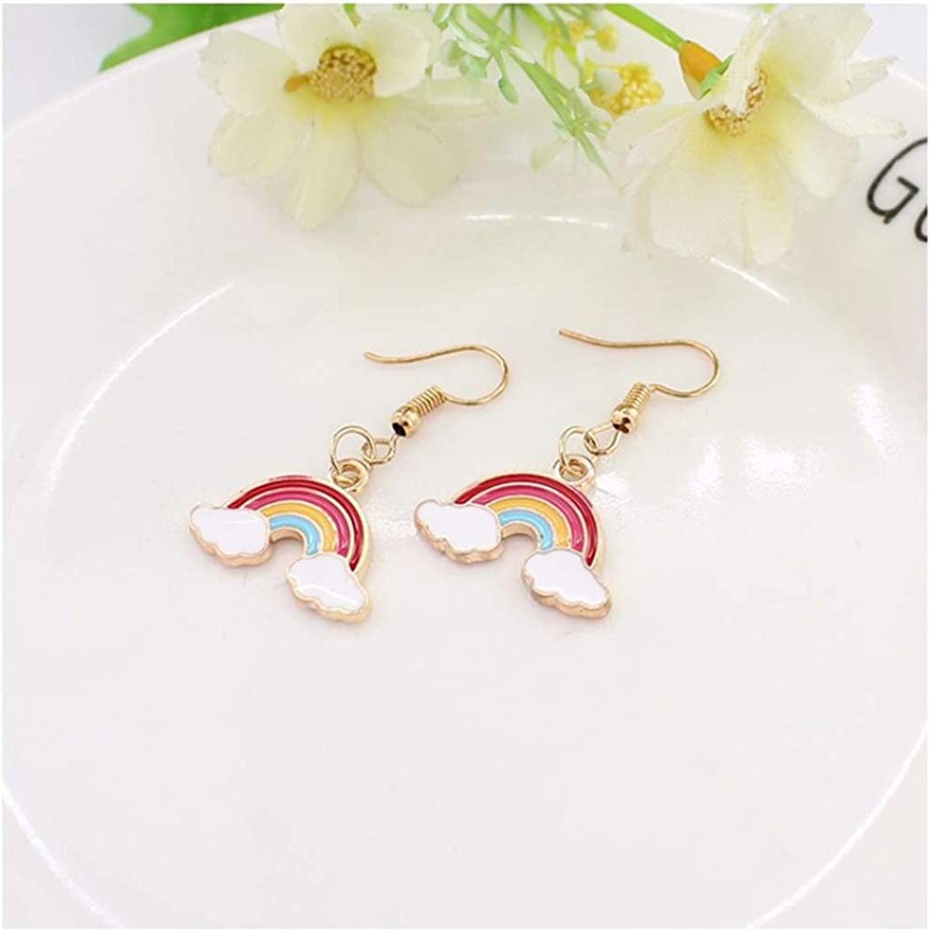 Enamel Cloud Star Unicorn Rainbow Charms Best Friends Heart Flower Mixed Charms for Jewelry Making Bracelet Necklace Earring Pendant Craft Making Finding for Kids Girls 40Pcs