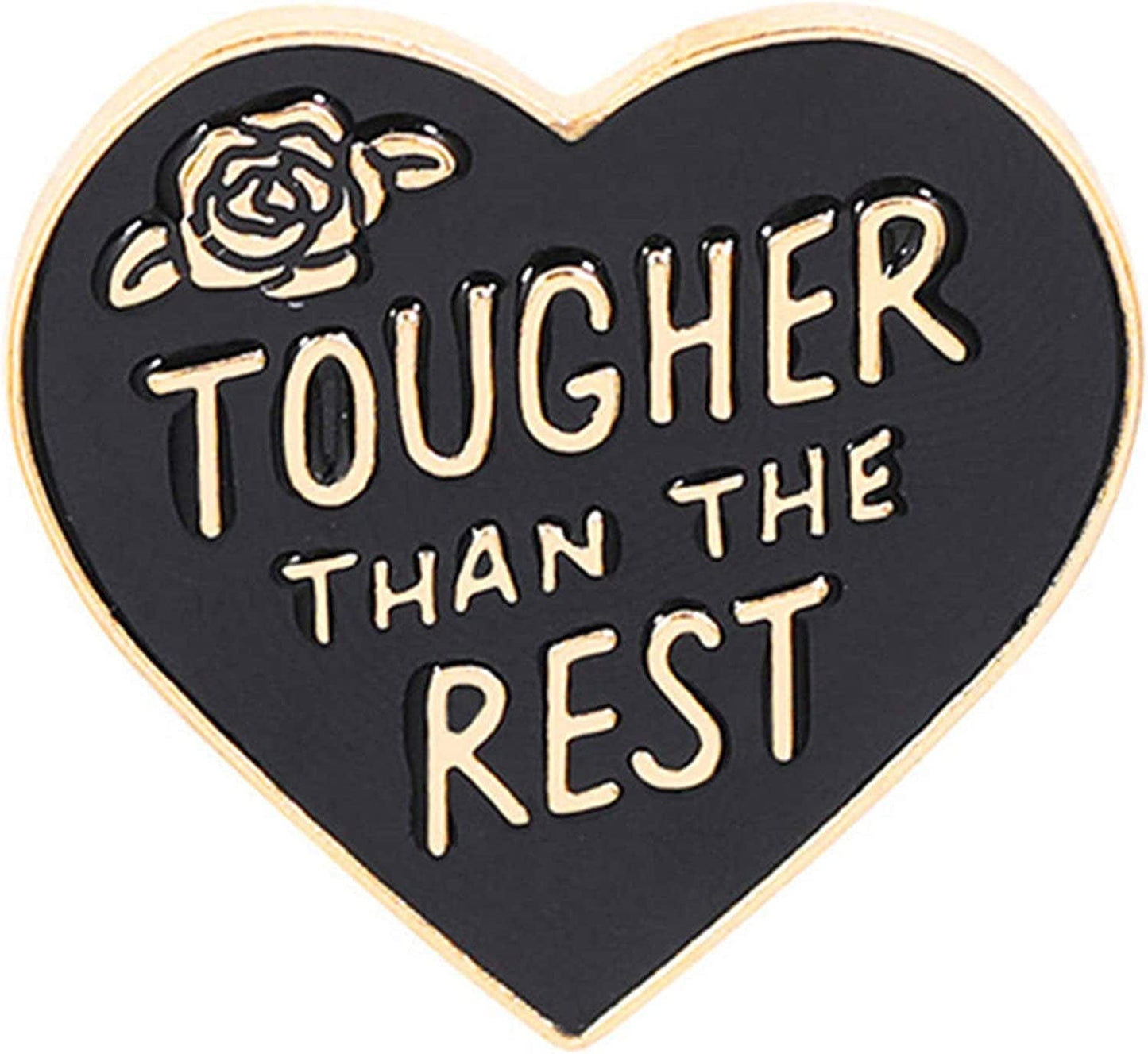 Enamel Pin Lapel Decoration Brooch Metal Cute Small for Men Women Boy Girl Heart Black