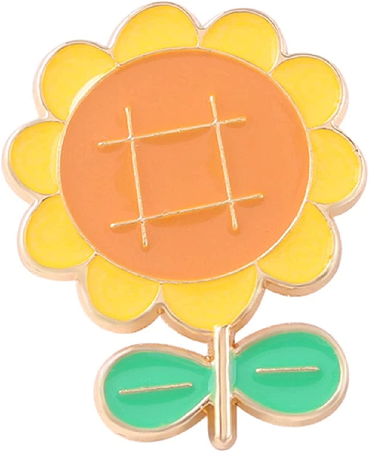 Enamel Pins for Backpacks Cute Lapel Pins Funny Brooch Women Gift Sunflower