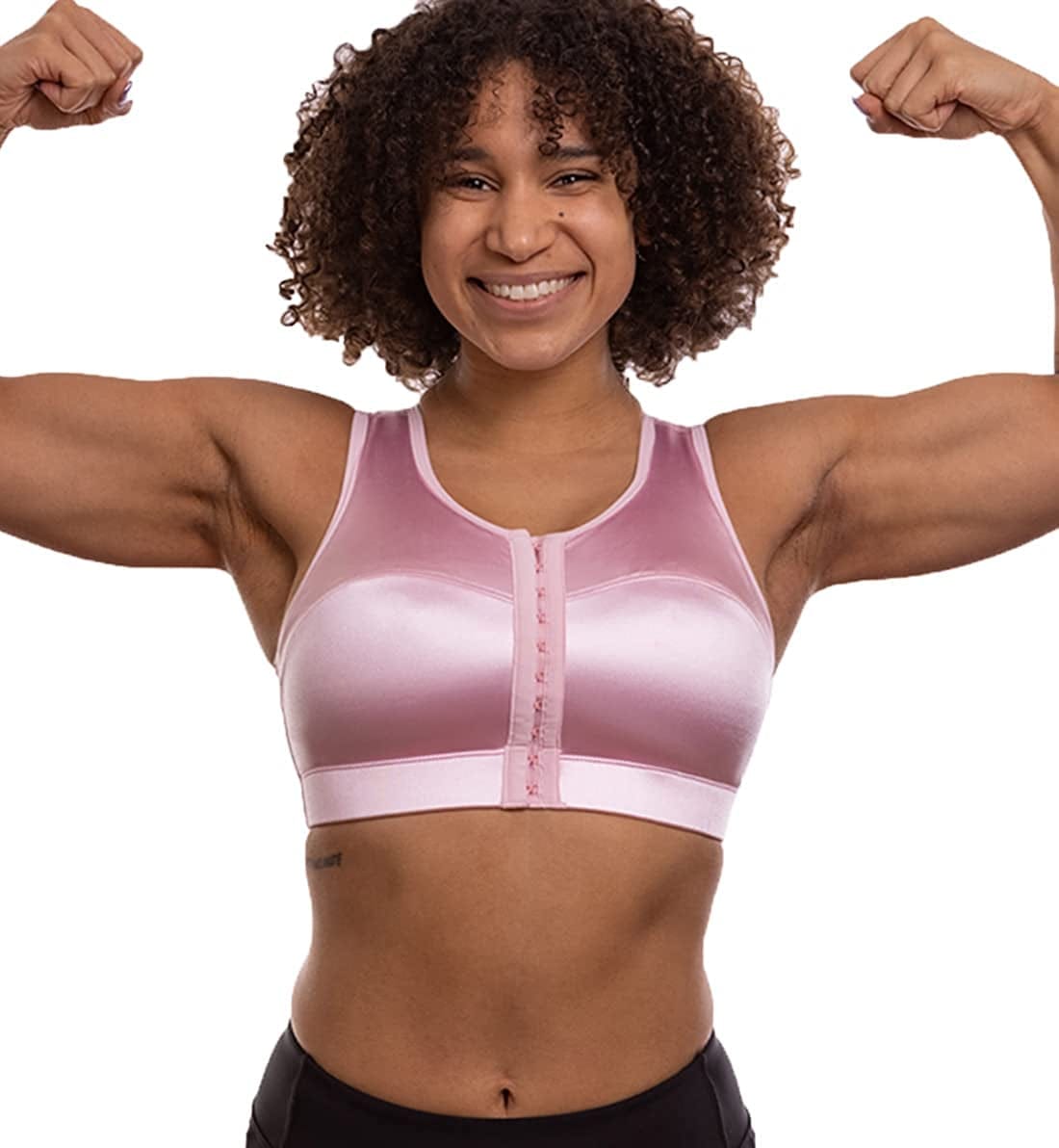 ENELL Women'S Full Coverage High Impact Sports Bra (100)- Core Colors Hope Pink / 7