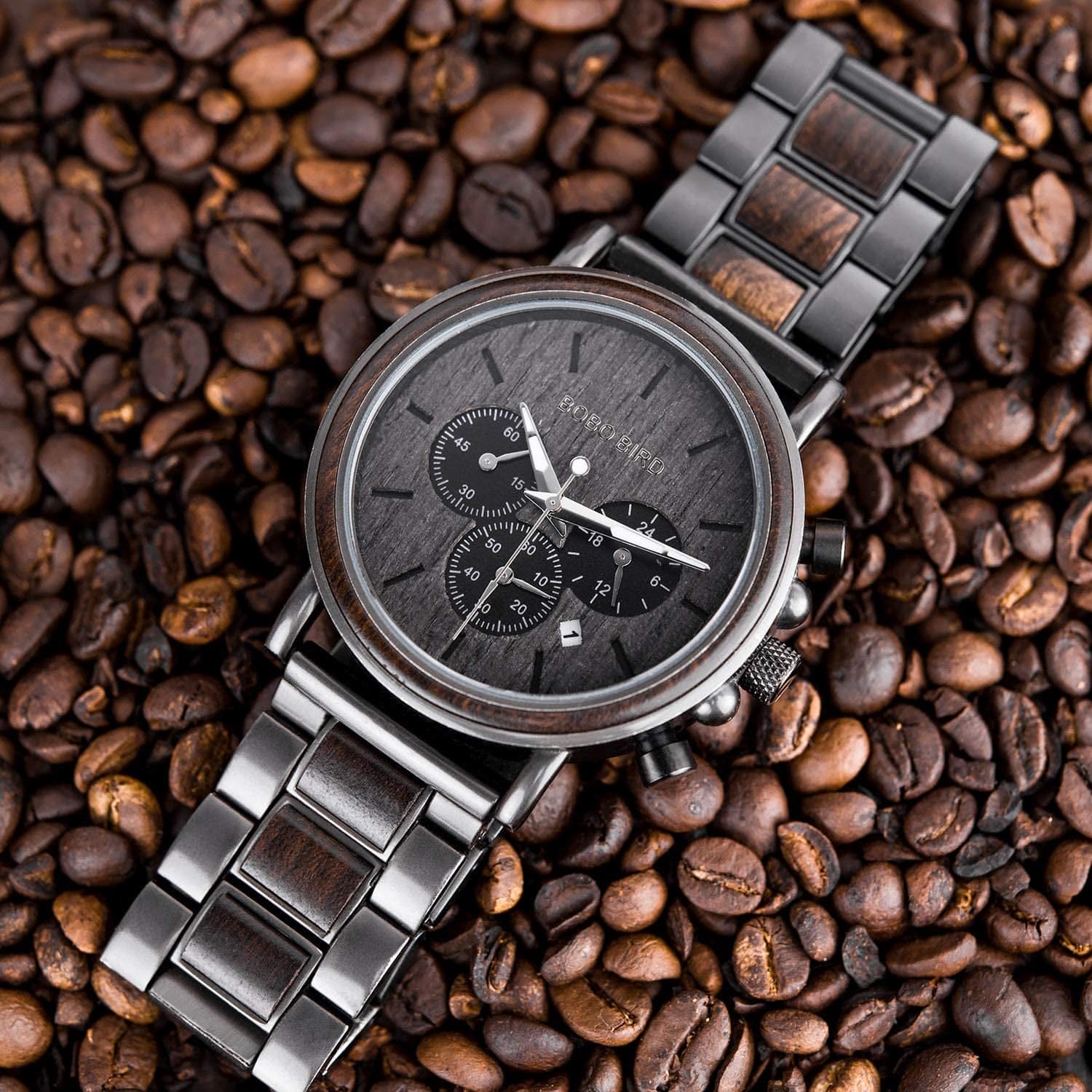 Engraved Wooden Watch for Boyfriend My Man Fiancé Husband Customized Personalized Wood Watches for Men Birthday Anniversary Personalized Watch