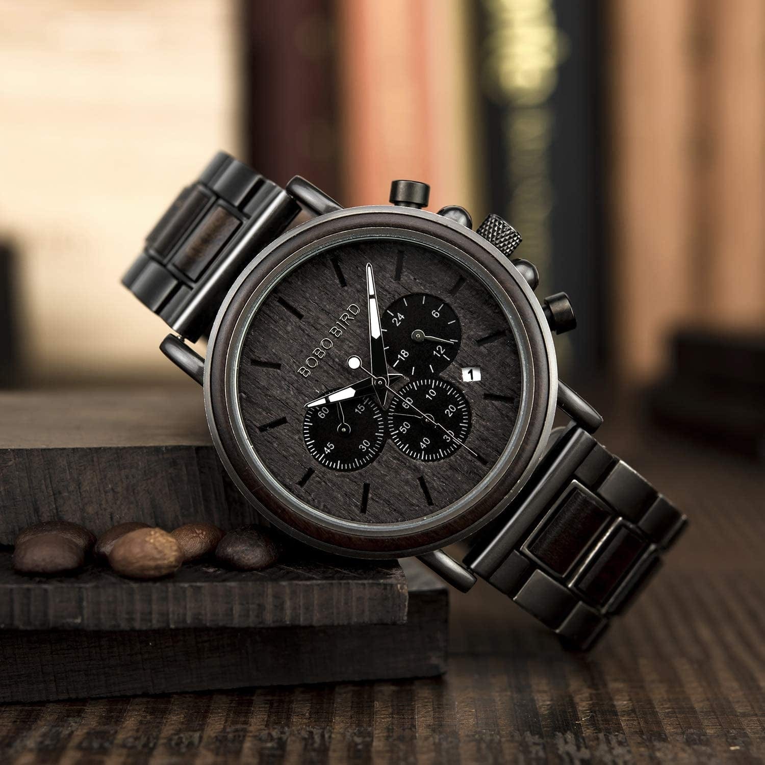 Engraved Wooden Watch for Boyfriend My Man Fiancé Husband Customized Personalized Wood Watches for Men Birthday Anniversary Personalized Watch