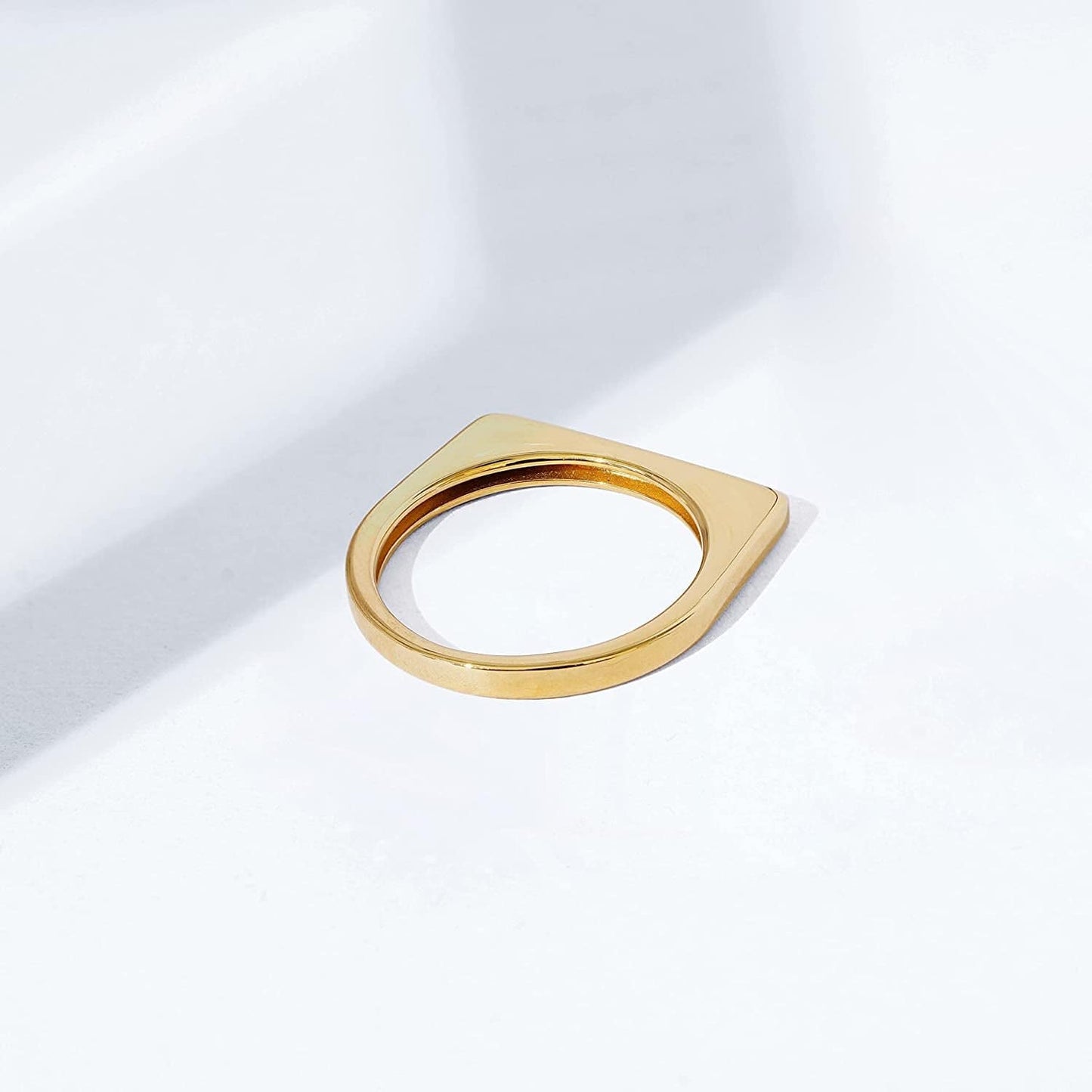 Essentials 14K Gold Plated Sterling Silver Bar Ring