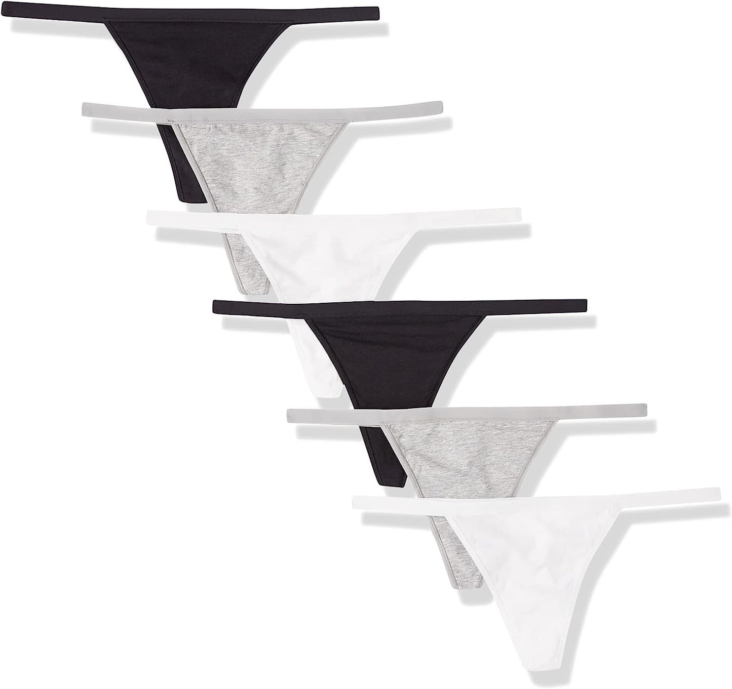Essentials Women'S Cotton Thong String Underwear, Pack of 6 Neutral / XX-Large