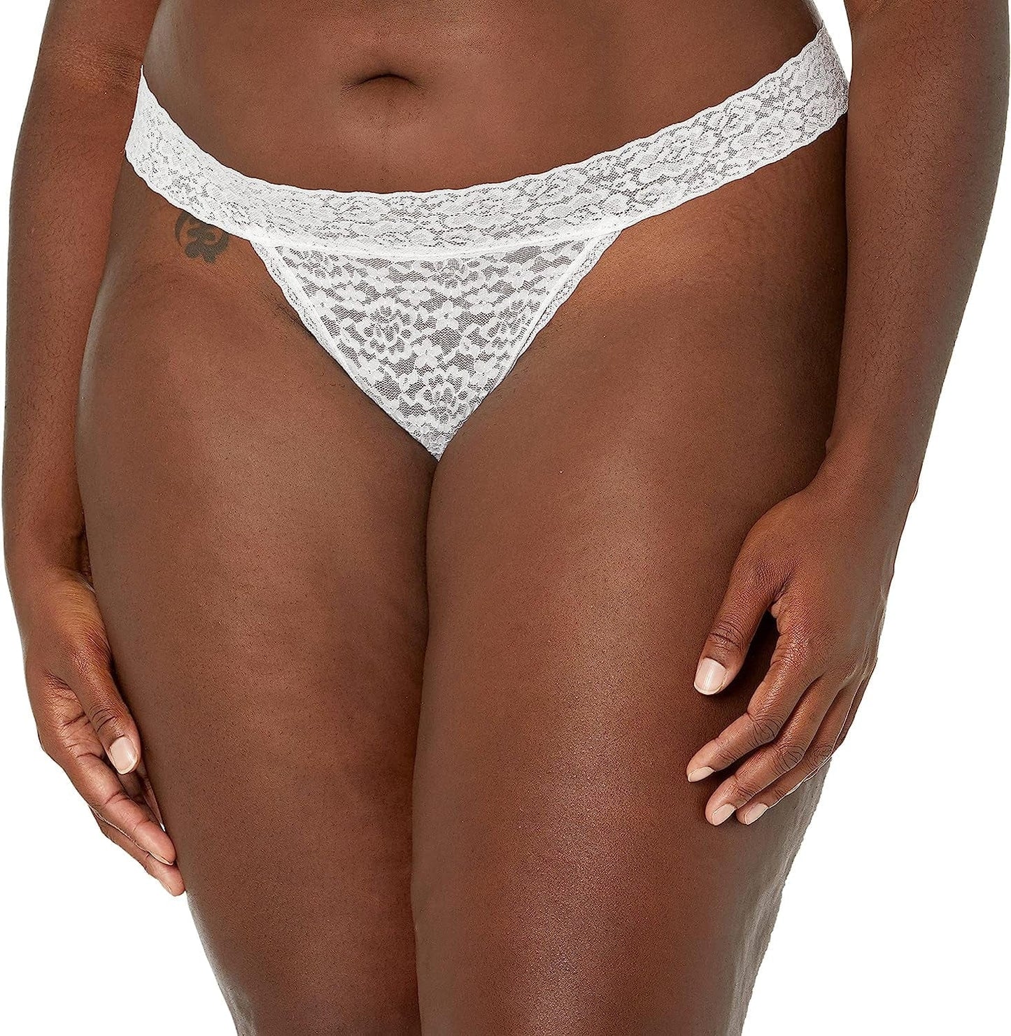 Essentials Women'S Lace Stretch Thong Underwear, Pack of 4 Neutral / Small