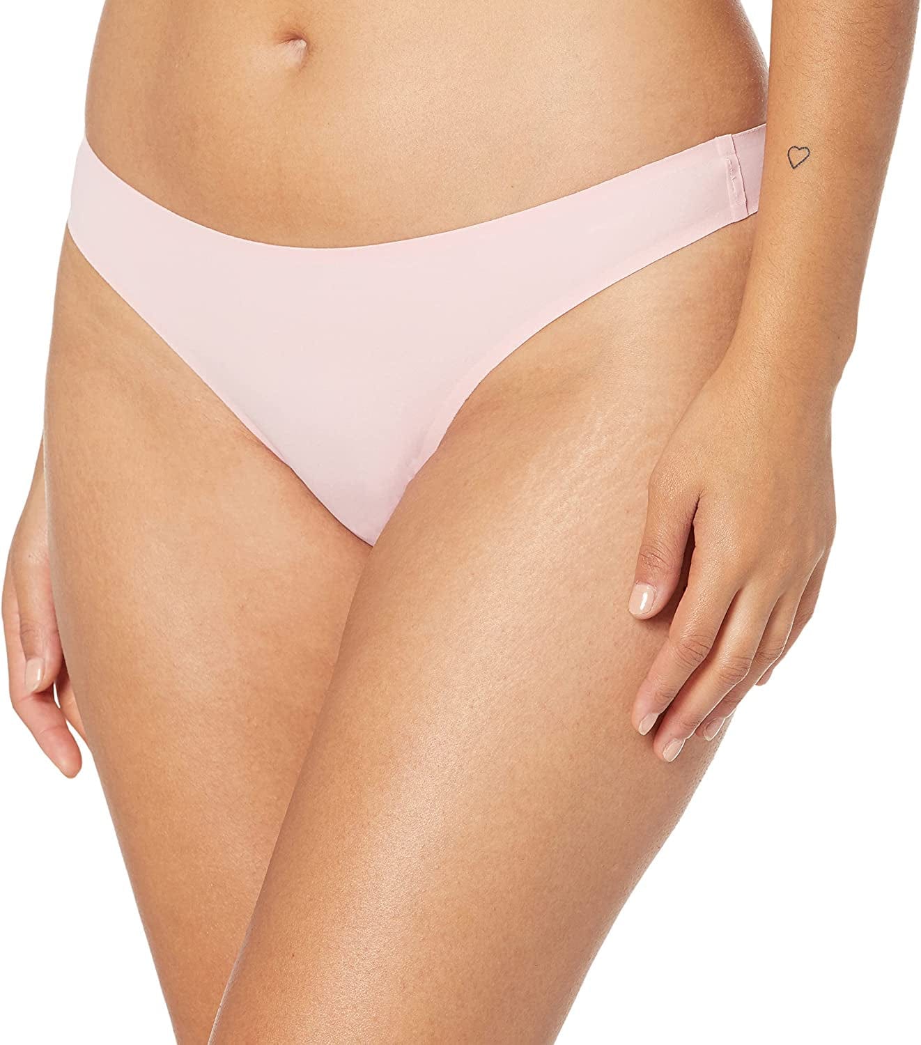 Essentials Women'S Seamless Bonded Stretch Thong Underwear, Pack of 4 Cool Colors / Medium