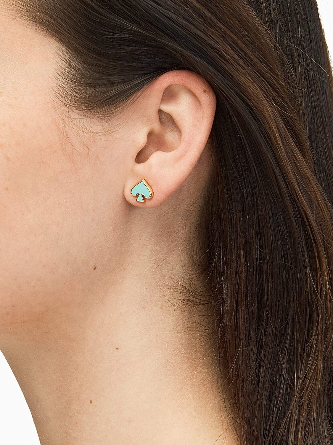 Everyday Spade Stud Earrings (Black)