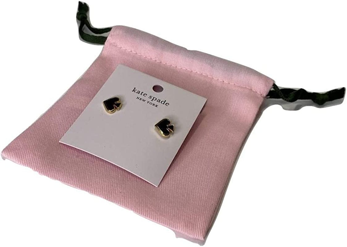 Everyday Spade Stud Earrings (Black)