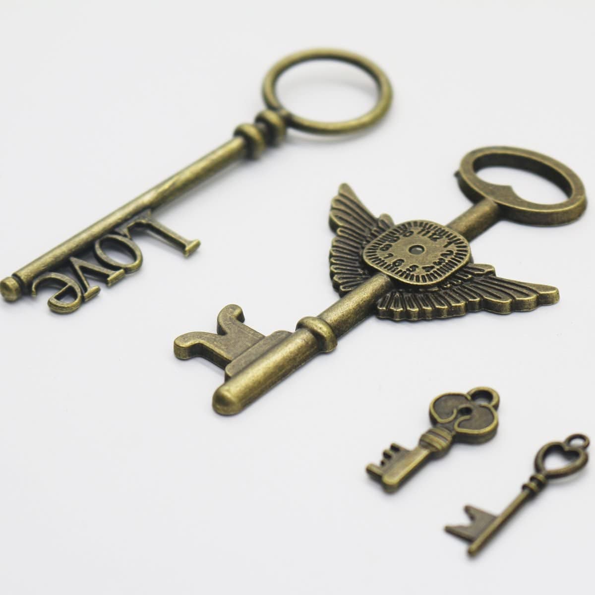 Extra Large Antique Skeleton Keys for Wedding Decoration Favor Handwork Gift Santa'S Key