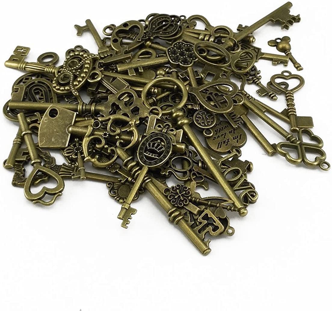 Extra Large Antique Skeleton Keys for Wedding Decoration Favor Handwork Gift Santa'S Key