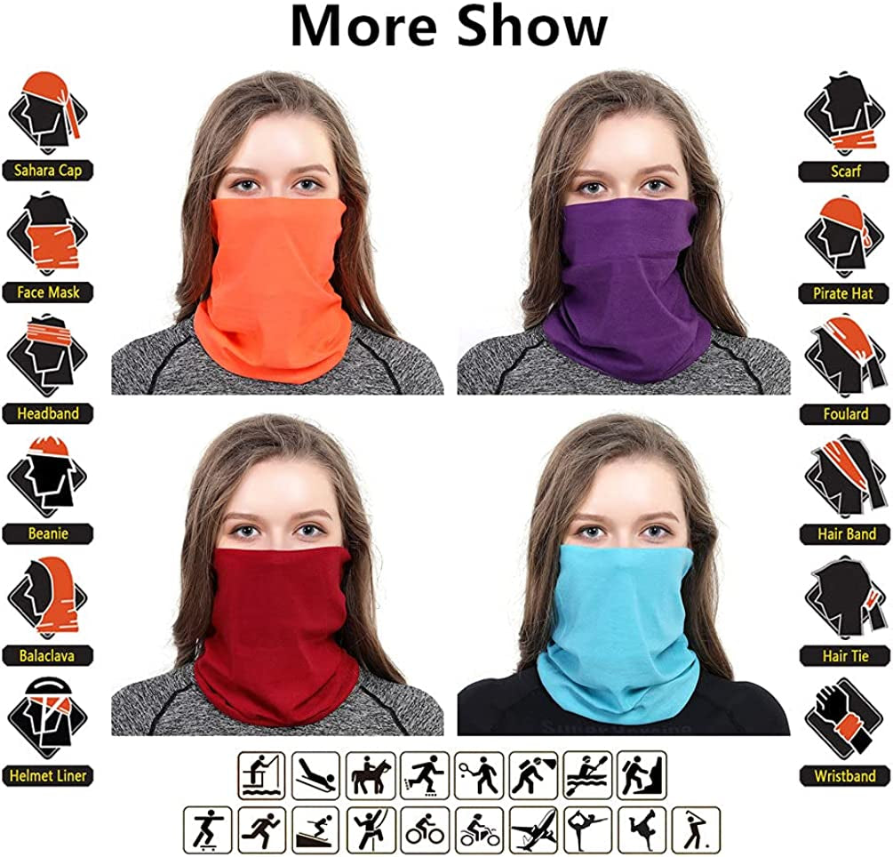 VANCROWN Neck Gaiter Headband Headwear Head Wrap Face Mask Magic Scarf Bandana for Men and Women Apparel & Accessories > Clothing Accessories > Bandanas & Headties VANCROWN