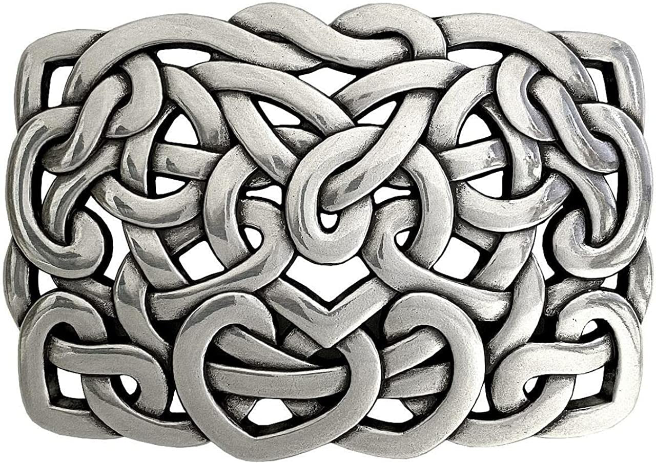 Rose Heart Flower Rhinestone Replacement Belt Buckle Fits 1-1/2"(38Mm) Belt Strap-Multi-Style Options Apparel & Accessories > Clothing Accessories > Belt Buckles Belts.com Type Buckle N - Ha1315 Antique Silver 1-1/2"