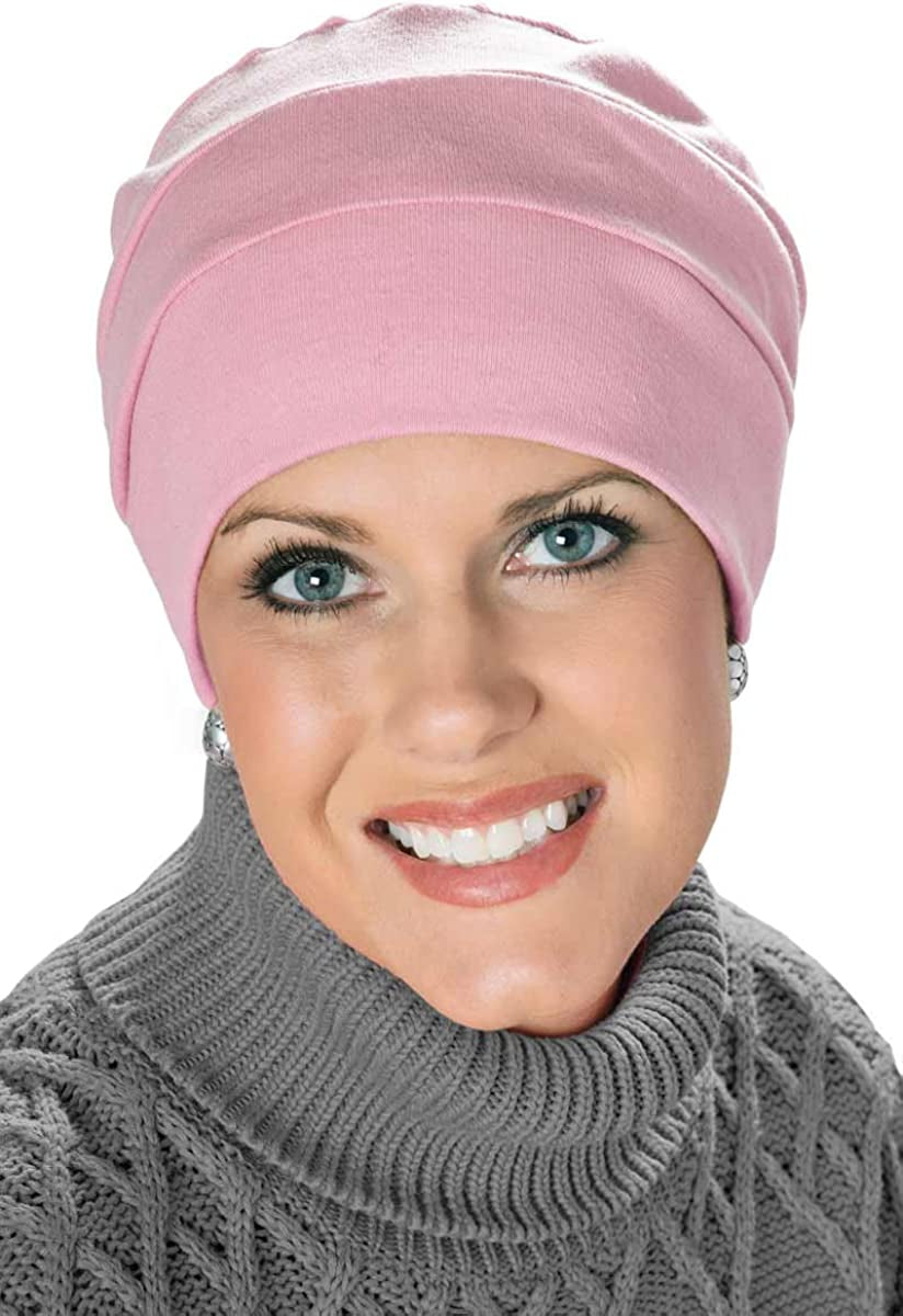 Headcovers Unlimited Three Seam Turban - 100% Cotton Hat Apparel & Accessories > Clothing Accessories > Headwear Headcovers Unlimited Pink Blush One Size