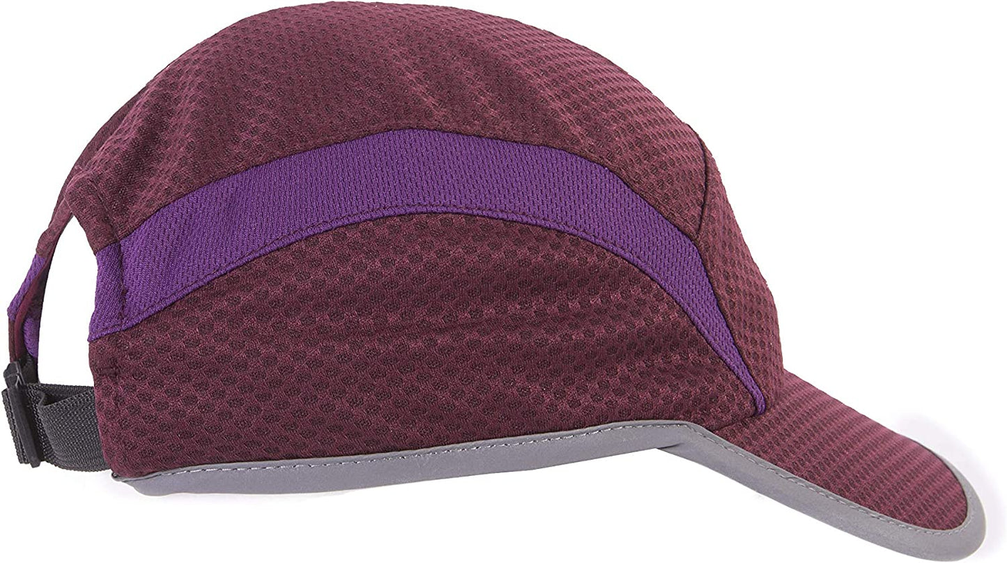 New Balance 5 Panel Performance Hat, Claret, One Size Apparel & Accessories > Clothing Accessories > Hats New Balance