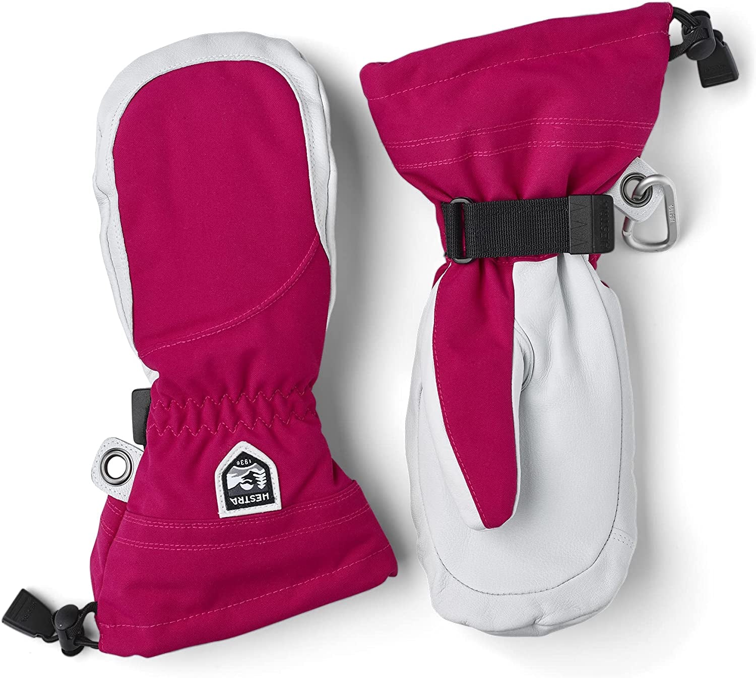 Hestra Heli Ski Womens Glove - Classic Leather Snow Mitten for Skiing, Snowboarding and Mountaineering (Women’S Fit) Apparel & Accessories > Clothing Accessories > Gloves & Mittens Hestra Syringa / Offwhite 9