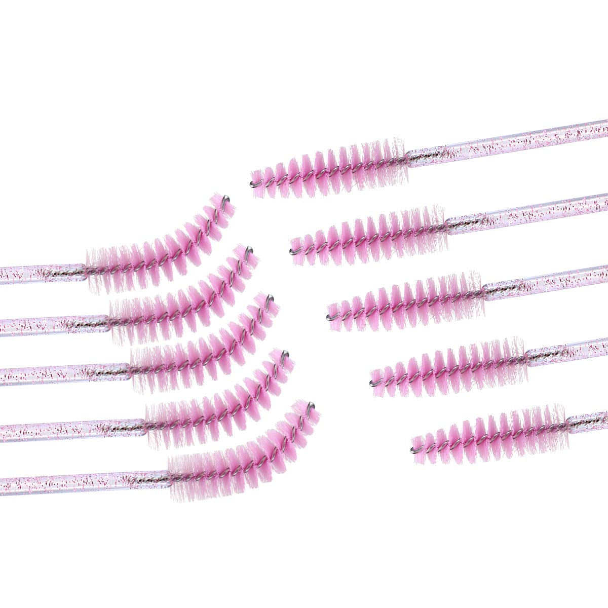 Elisel 100 PCS Disposable Mascara Brushes Crystal Eyelash Brushes Mascara Wands Applicator Eyelash Extensions Makeup Tools Eyebrow Brush (Pink) Health & Beauty > Personal Care > Cosmetics > Cosmetic Tools > Makeup Tools Elisel
